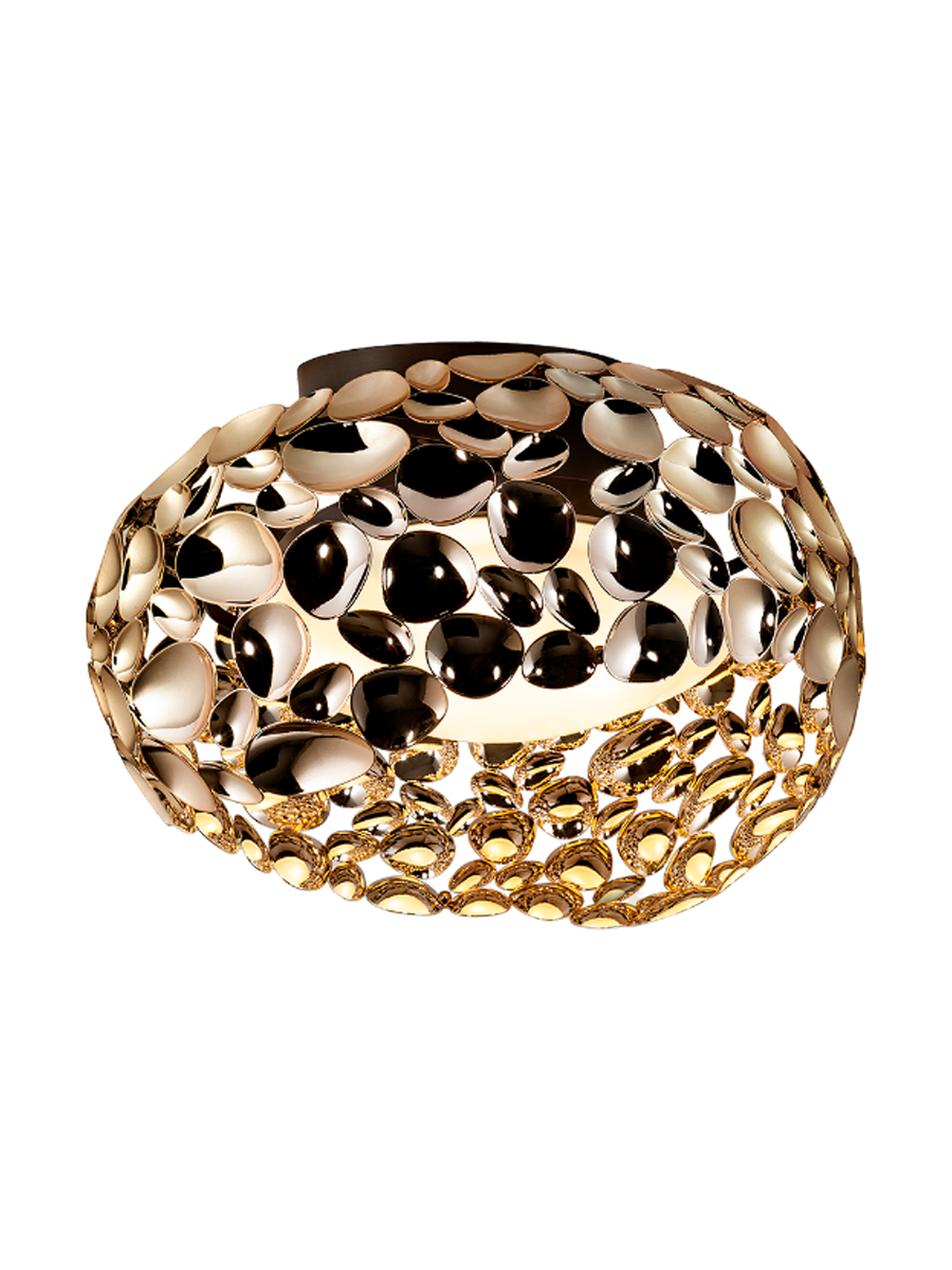 
Dimmbare LED Design Deckenlampe „Narisa“ - Roségold