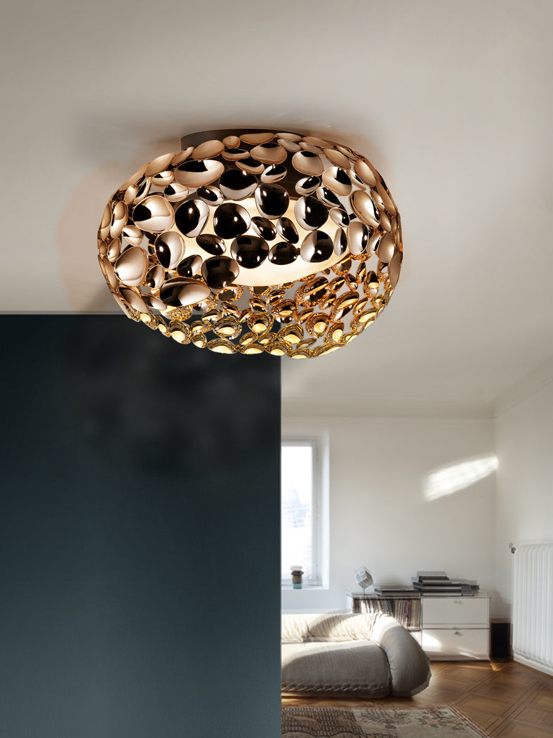 
Dimmbare LED Design Deckenlampe „Narisa“ - Roségold