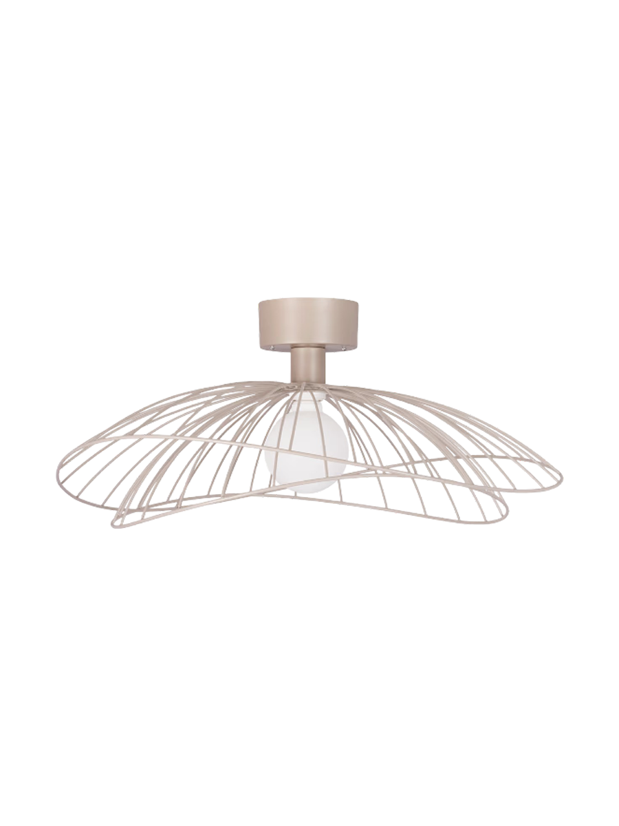 
Flexible Design Wand- und Deckenlampe „Ray“ Ø 60 cm - Beige