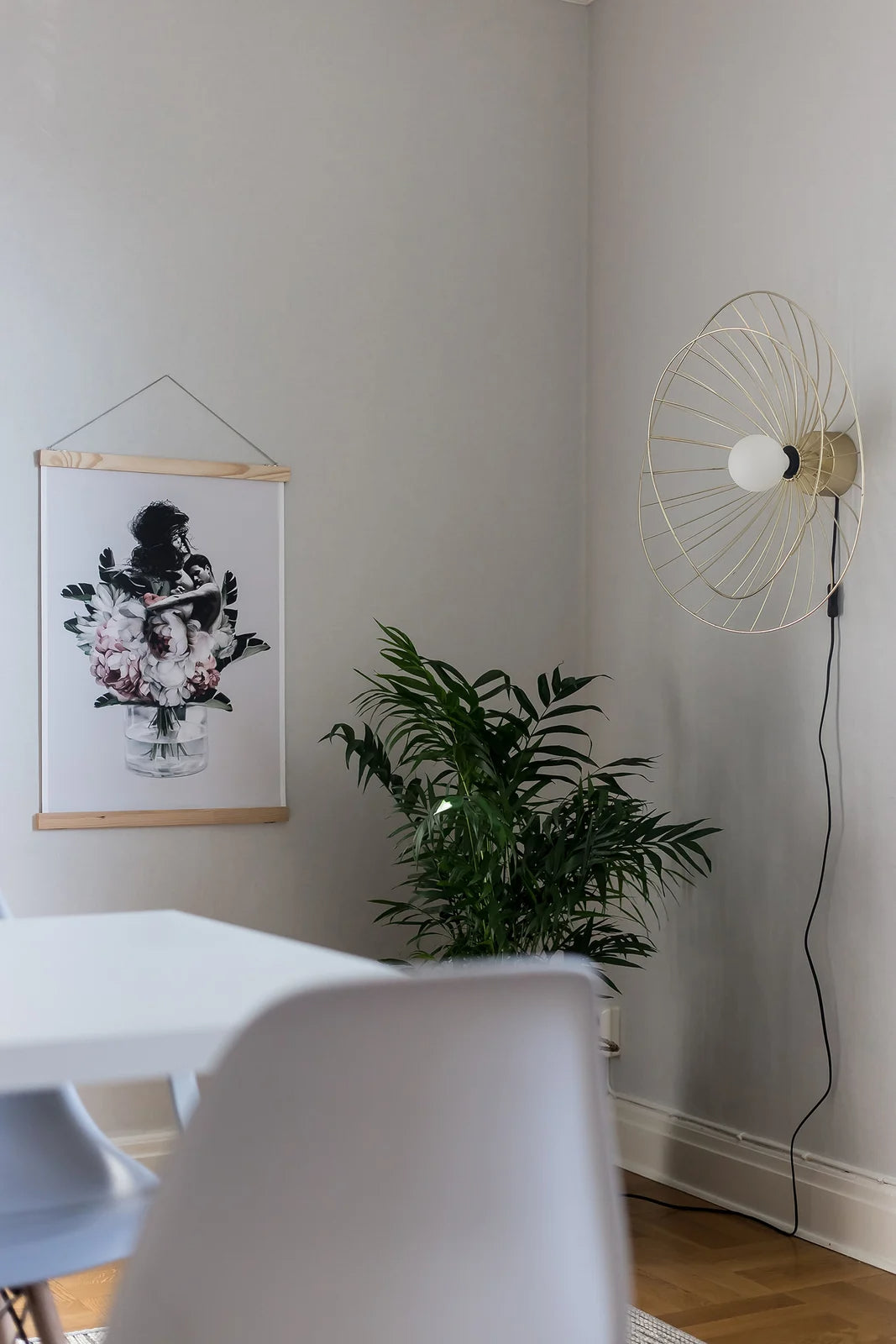 
Flexible Design Wand- und Deckenlampe „Ray“ Ø 60 cm - Messing