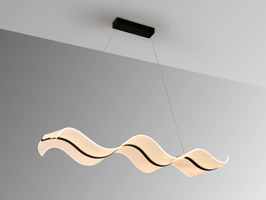 
Suspension LED design à intensité variable « Olas » avec télécommande