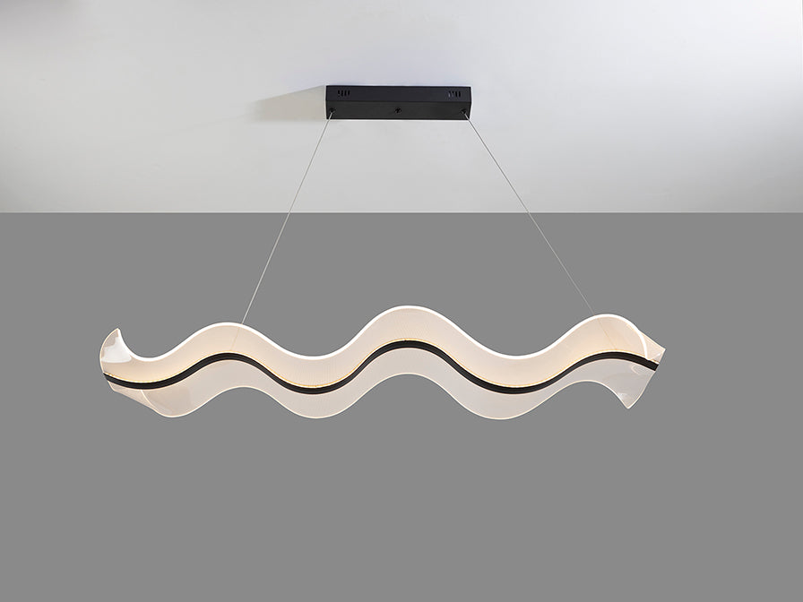 
Suspension LED design à intensité variable « Olas » avec télécommande