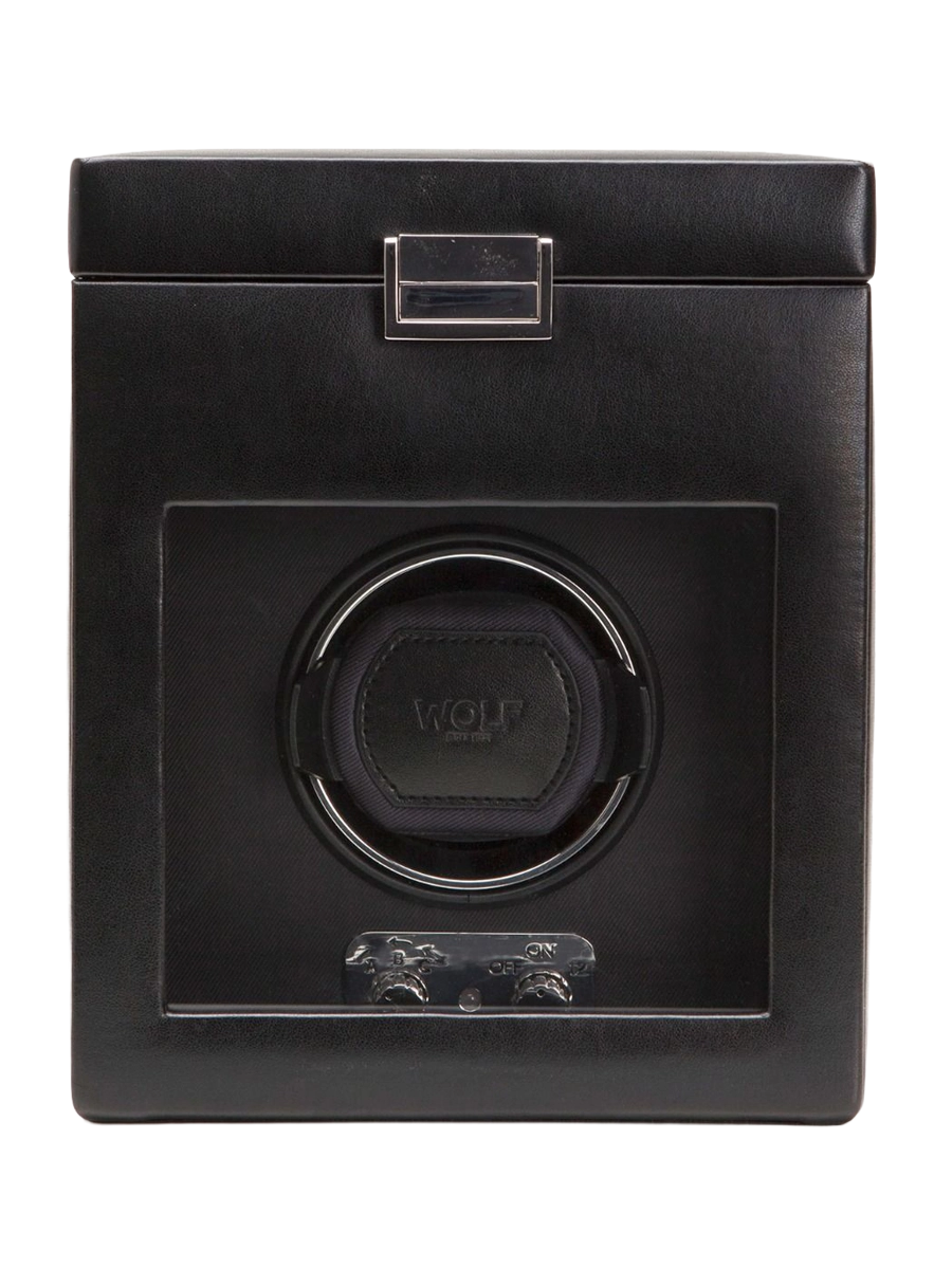 
"Heritage Single Watch Winder" with additional storage space