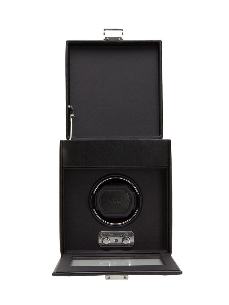 
"Heritage Single Watch Winder" with additional storage space