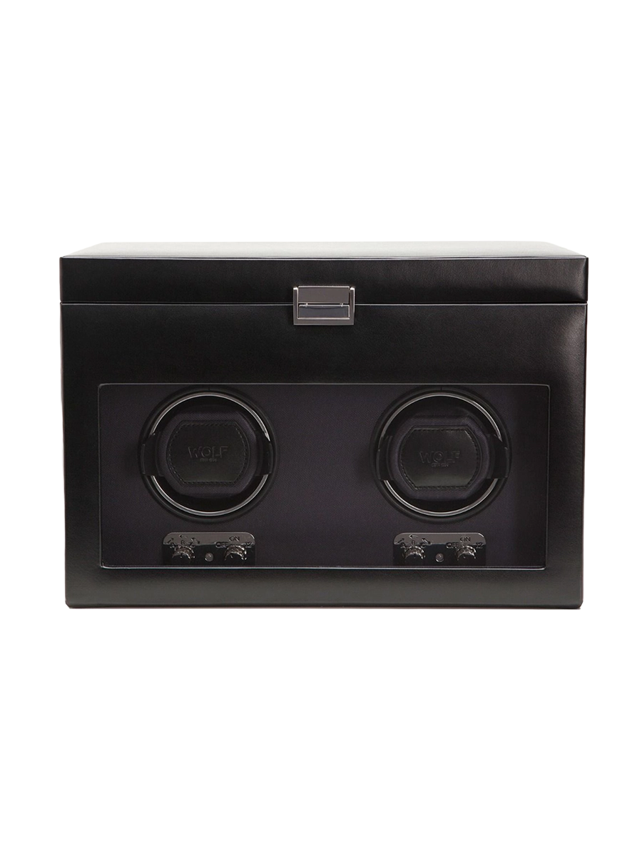 
Heritage Double Watch Winder with Additional Storage