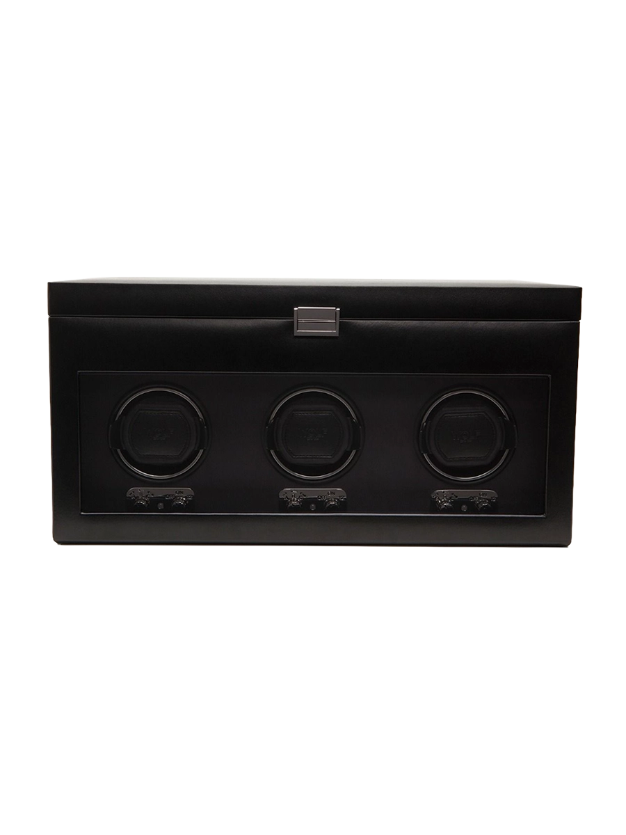 
"Heritage Triple Watch Winder" with additional storage