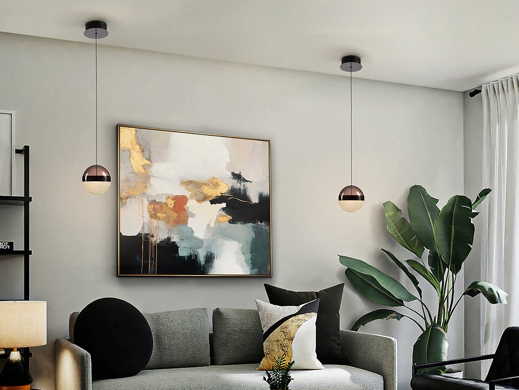 
Suspension LED design « Orbes » à 1 lumière - Ø 12 cm