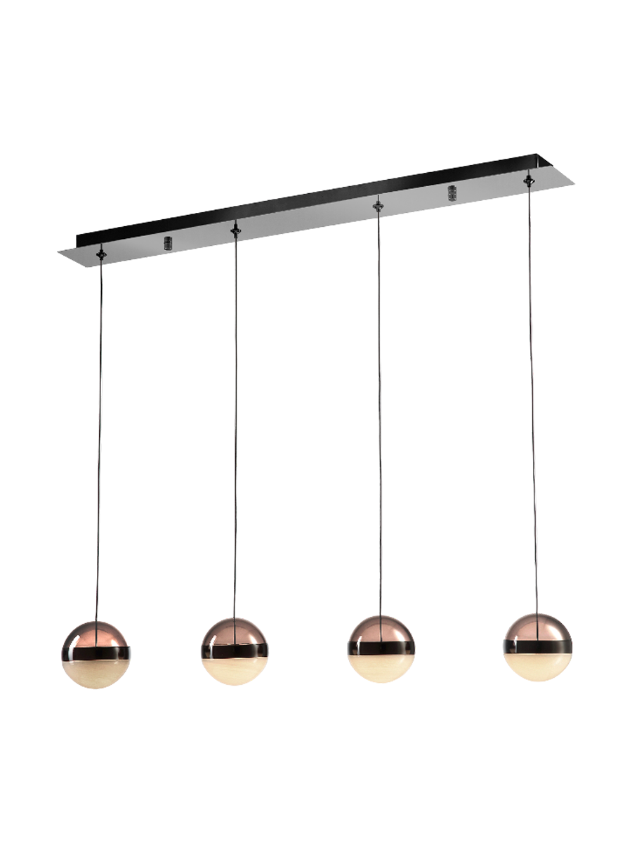 
LED designer pendant lamp “Orbes”, 4-light