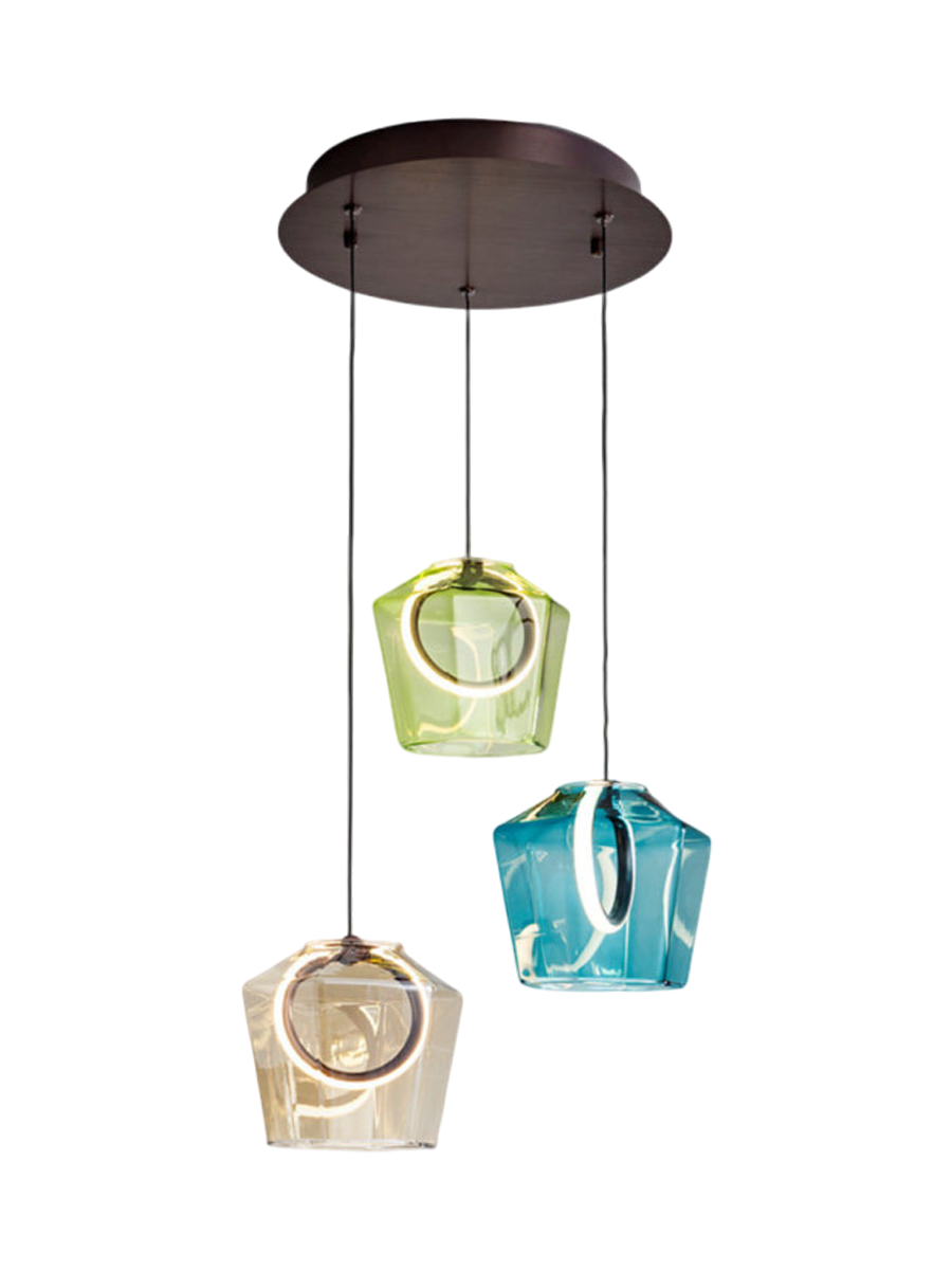 
LED designer pendant lamp “Ingrid”, 3-light