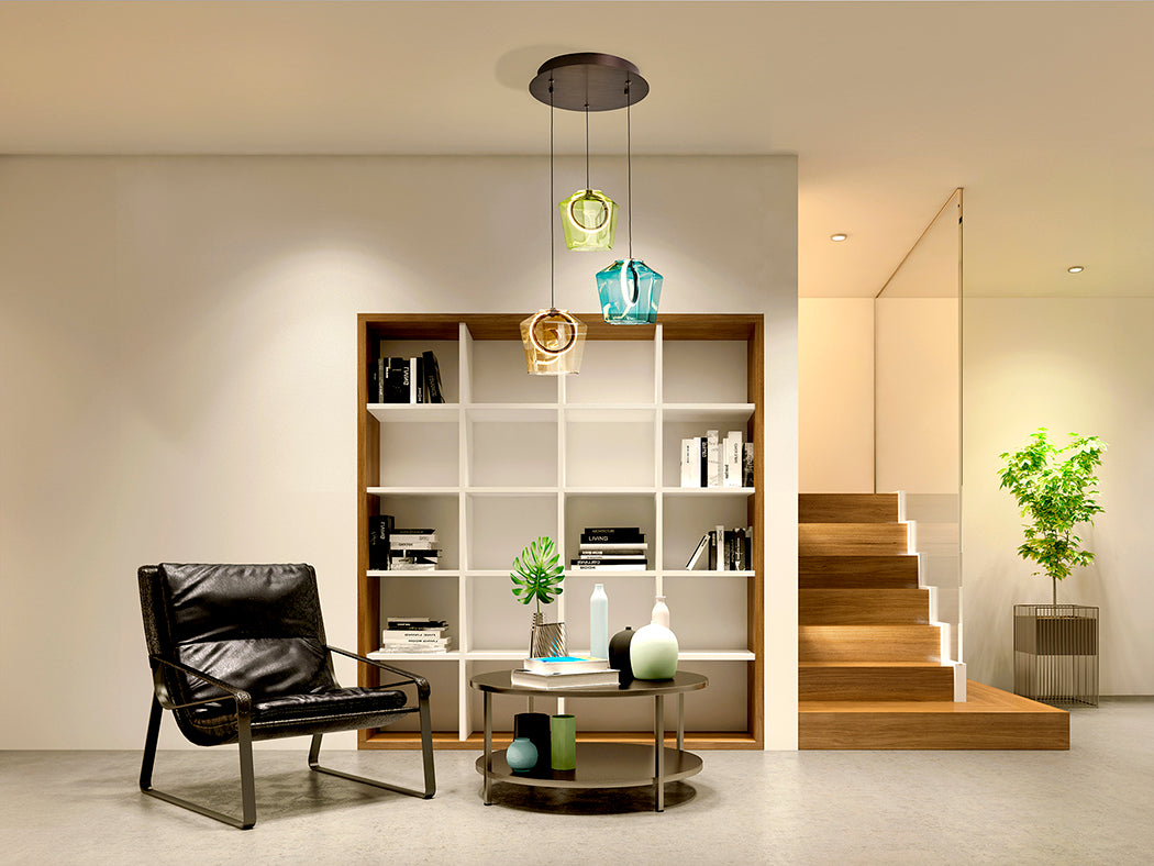 
LED designer pendant lamp “Ingrid”, 3-light