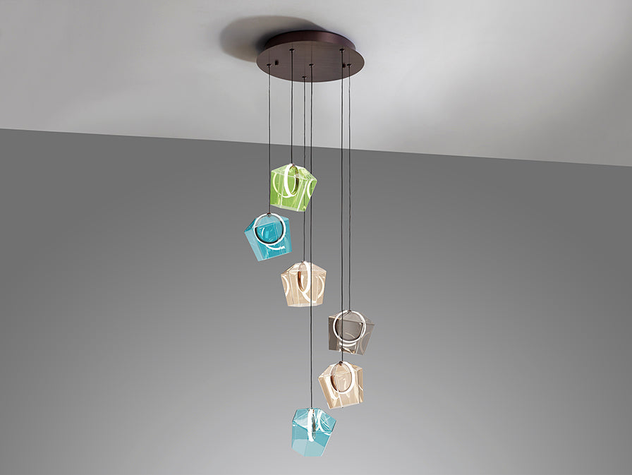 
Suspension LED design « Ingrid » à 6 lumières