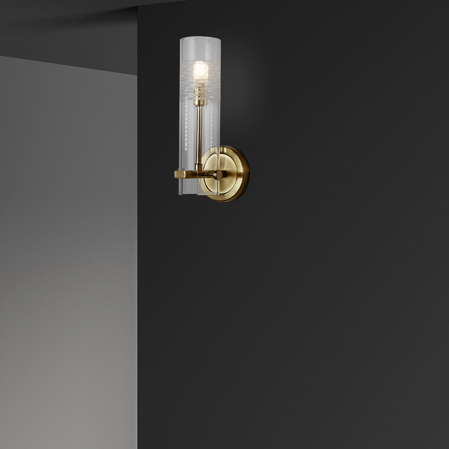 
Applique murale et de salle de bain design et dimmable « Scope » - Laiton