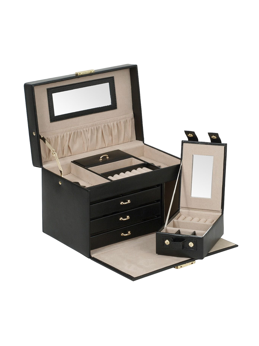 
Designer Jewelry Case "Heritage" - Black / Small