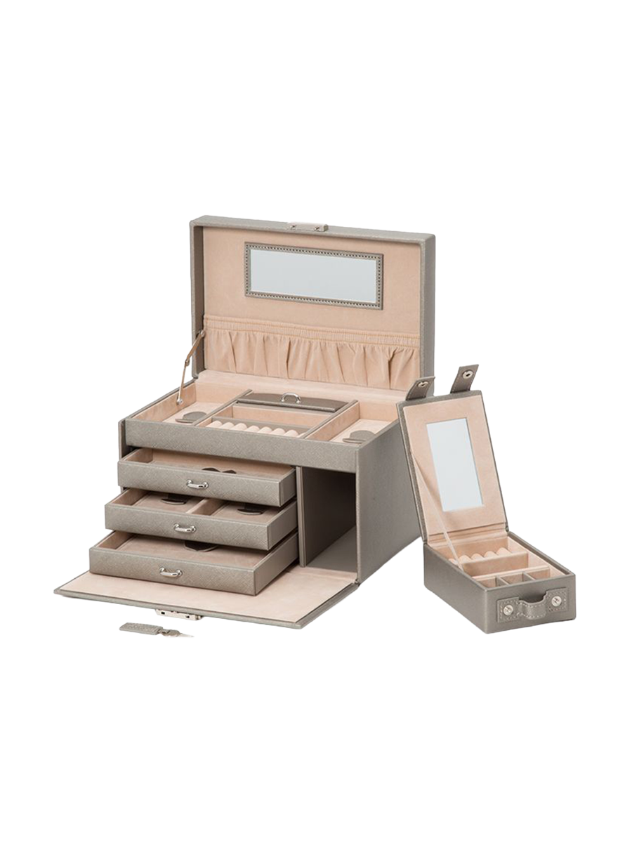 
Designer Jewelry Case "Heritage" - Grey / Small