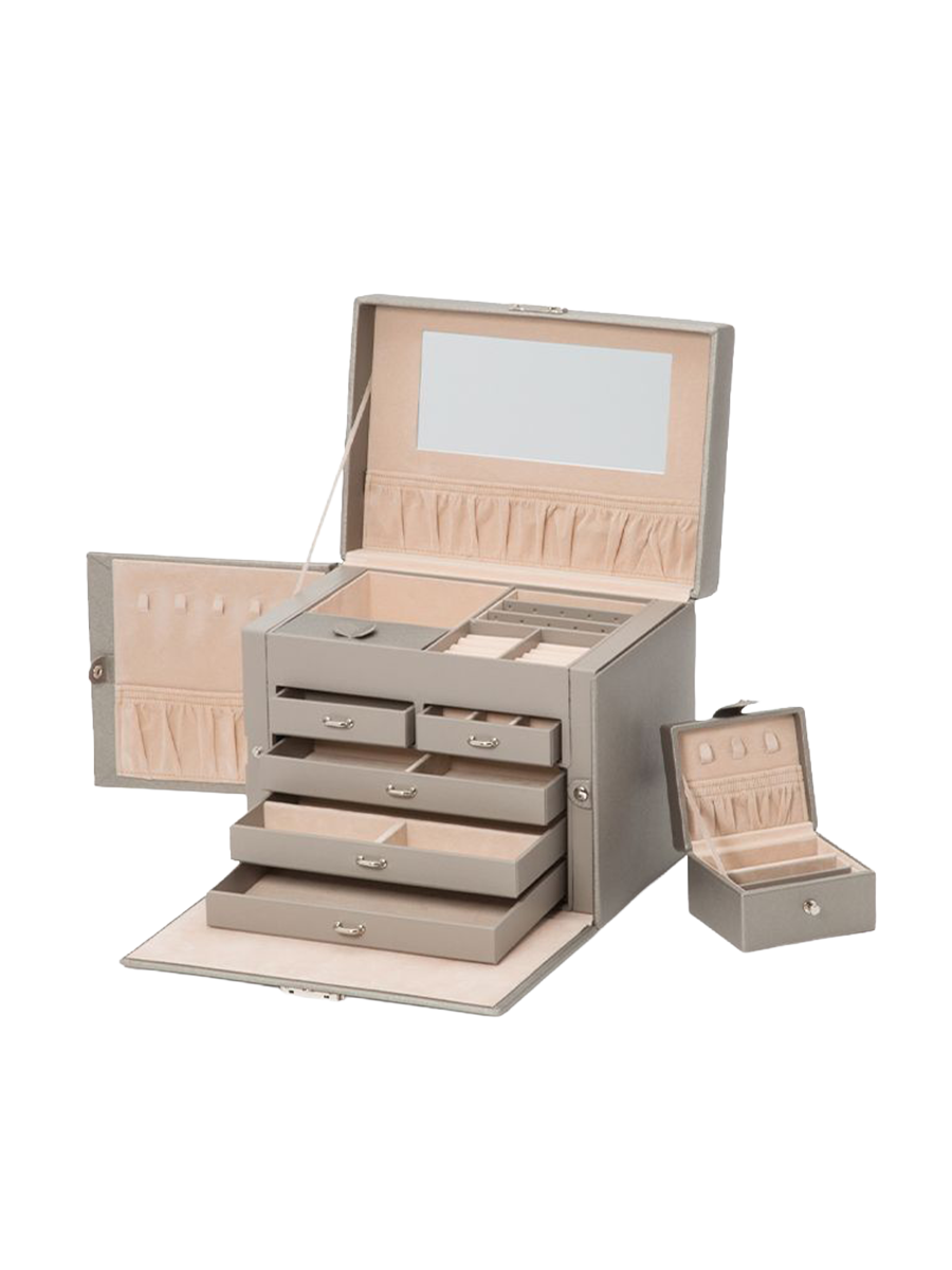 
Designer Jewelry Case "Heritage" - Grey / Medium