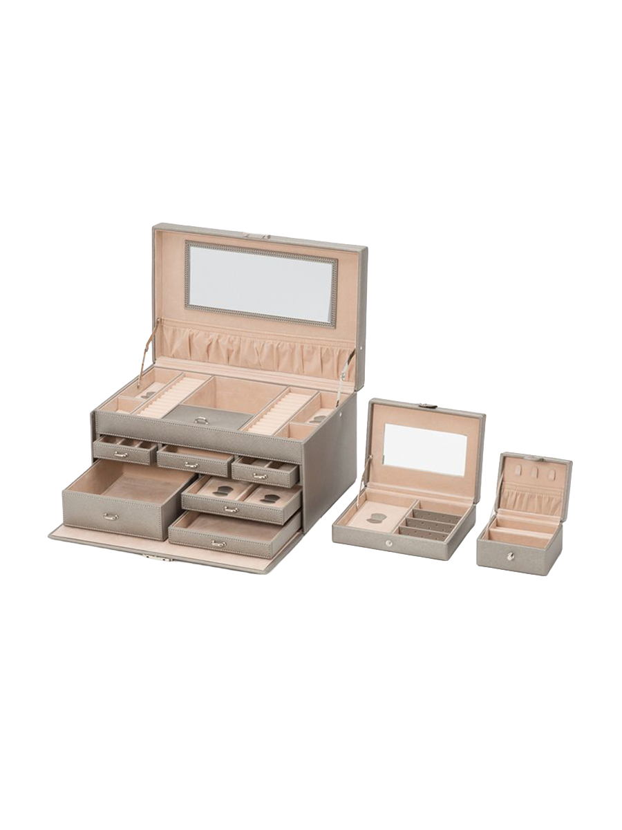 
Designer Jewelry Case "Heritage" - Grey / Large