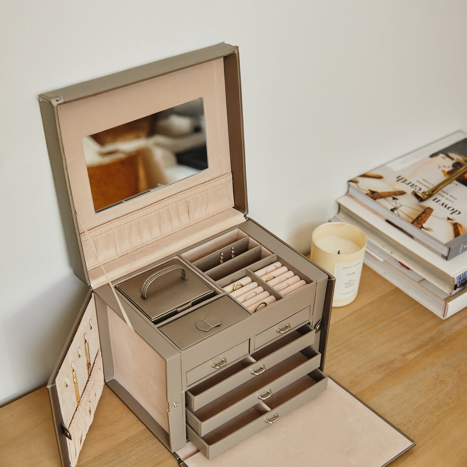 
Designer Jewelry Case "Heritage" - Grey / XL