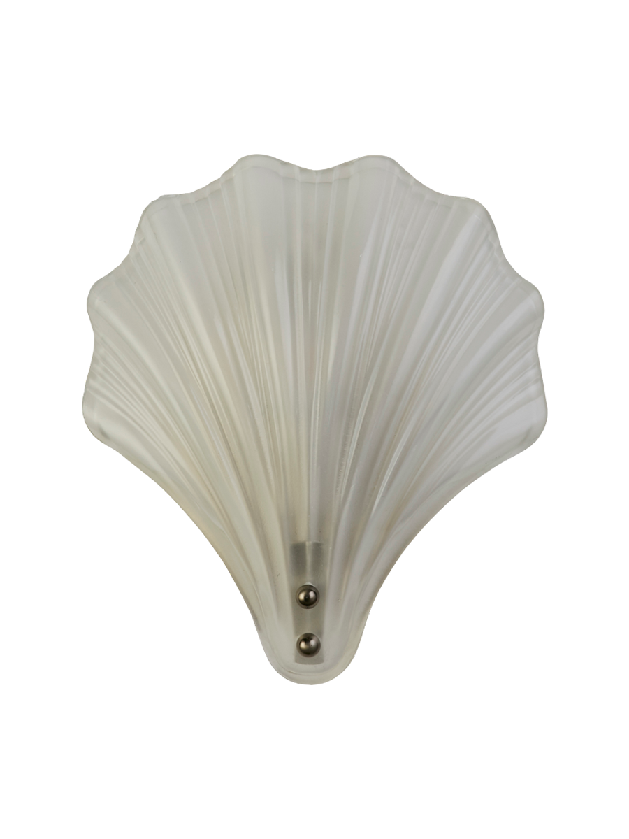 
Dimmbare Design Wand- und Badlampe „Shell“ - Weiss/Silber