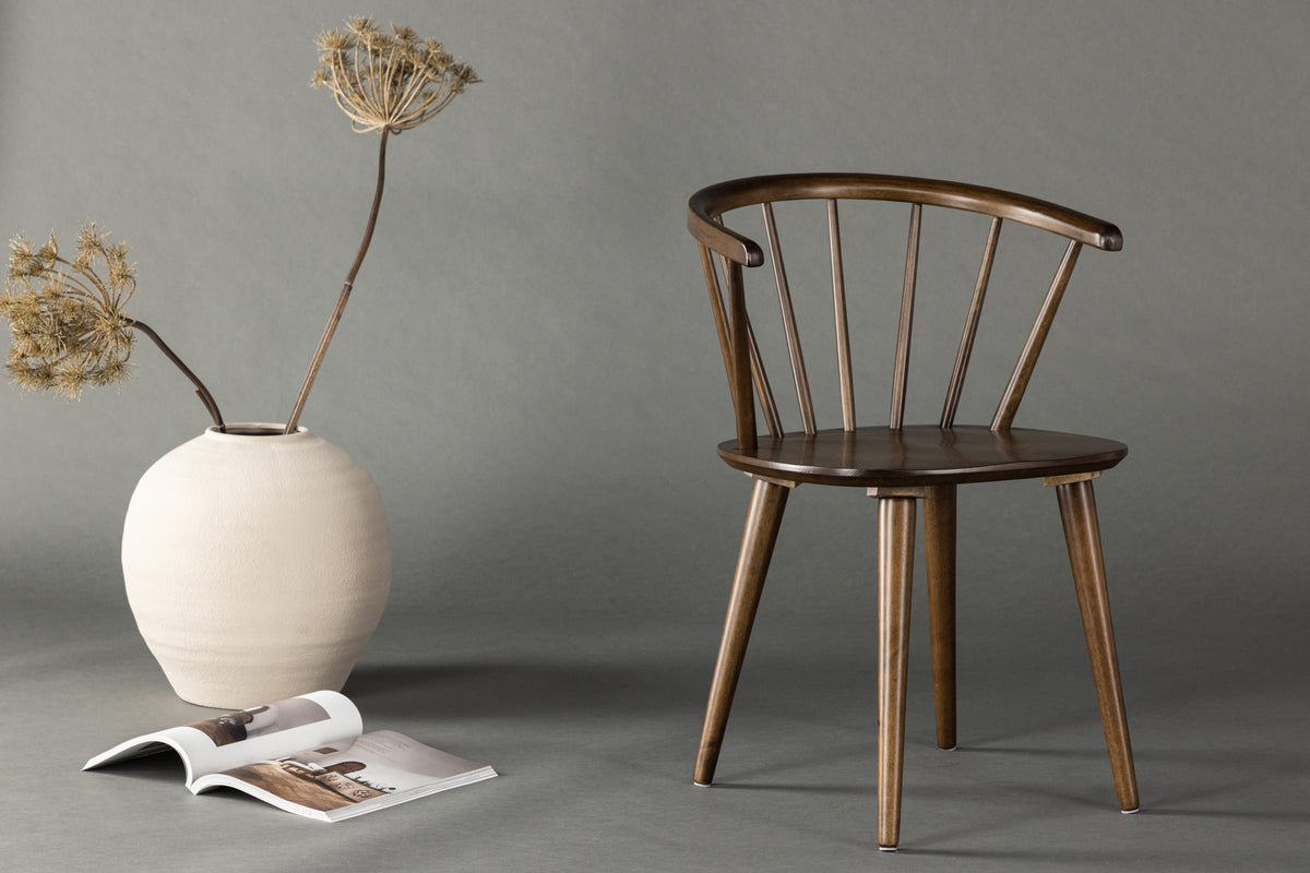 
"Bobby" Solid Wood Chair - Mocha
