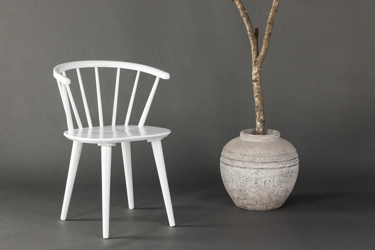 
"Bobby" Solid Wood Chair - White