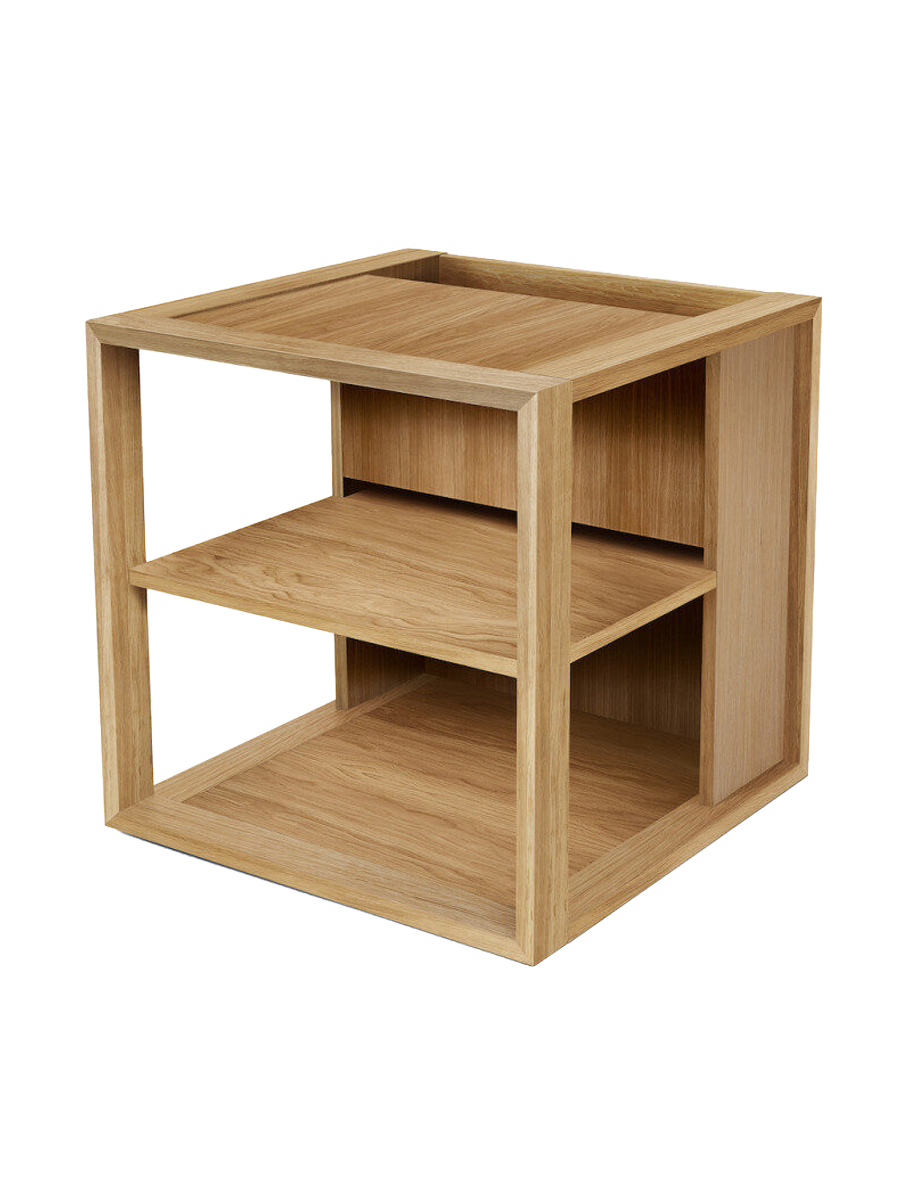 
Designer Side Table "Cube" - Natural Oak