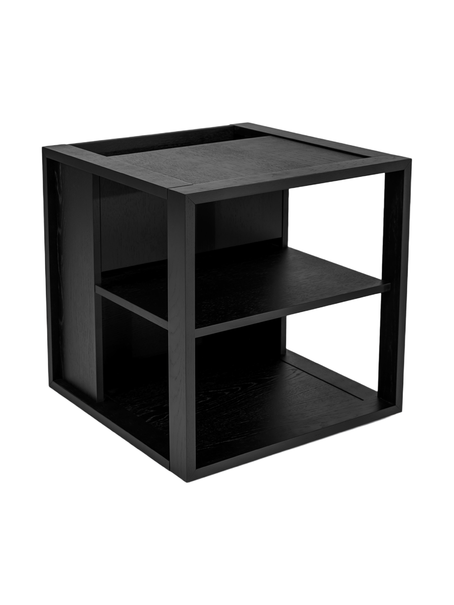 
Designer Side Table "Cube" - Black