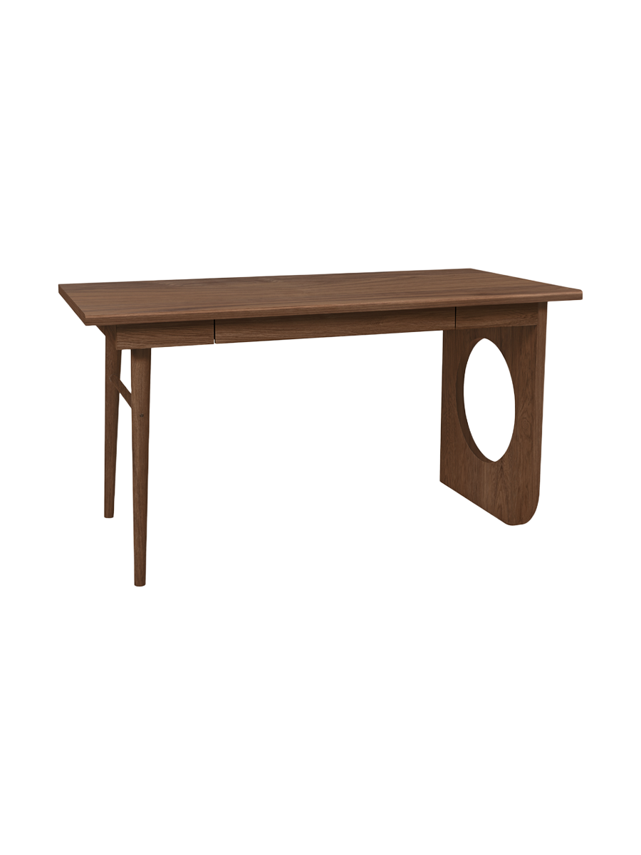 
Designer Desk "Bau Desk" - Nut tree