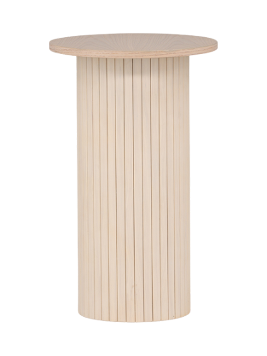
Round Designer Side Table "Bianca" Ø 40 x 65 cm - Natural