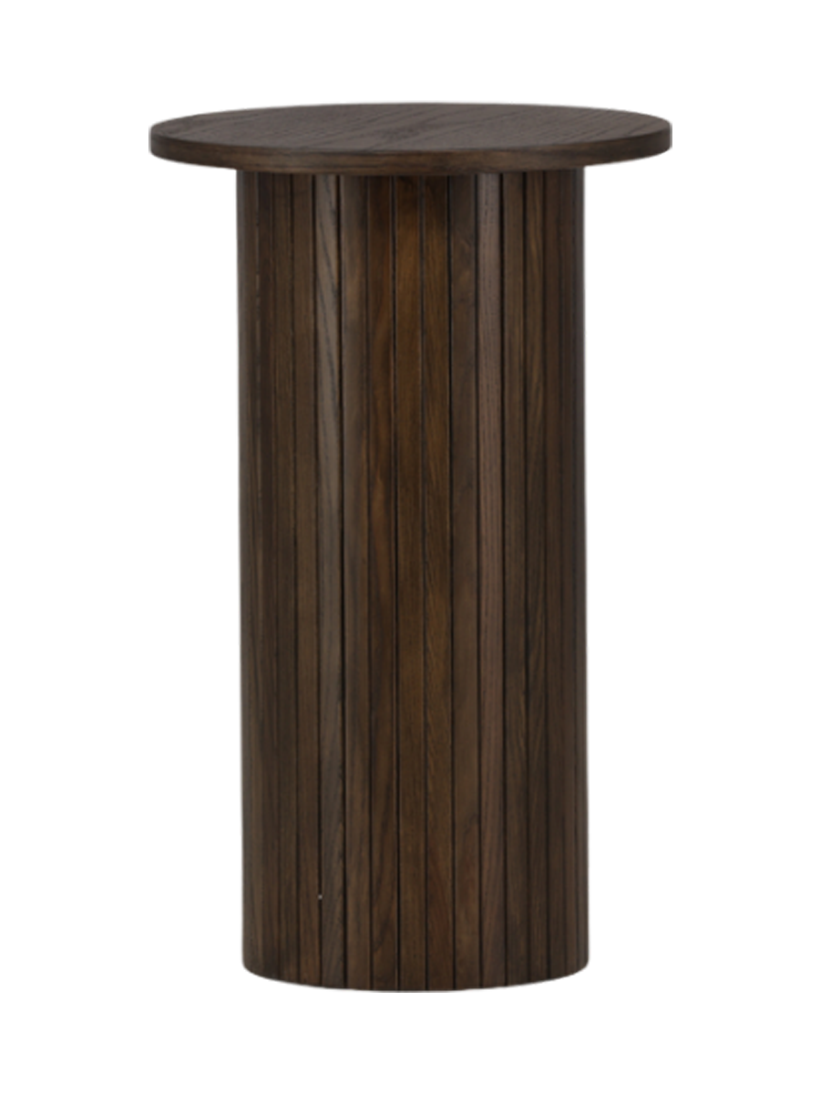 
Round Designer Side Table "Bianca" Ø 40 x 65 cm - Mocha