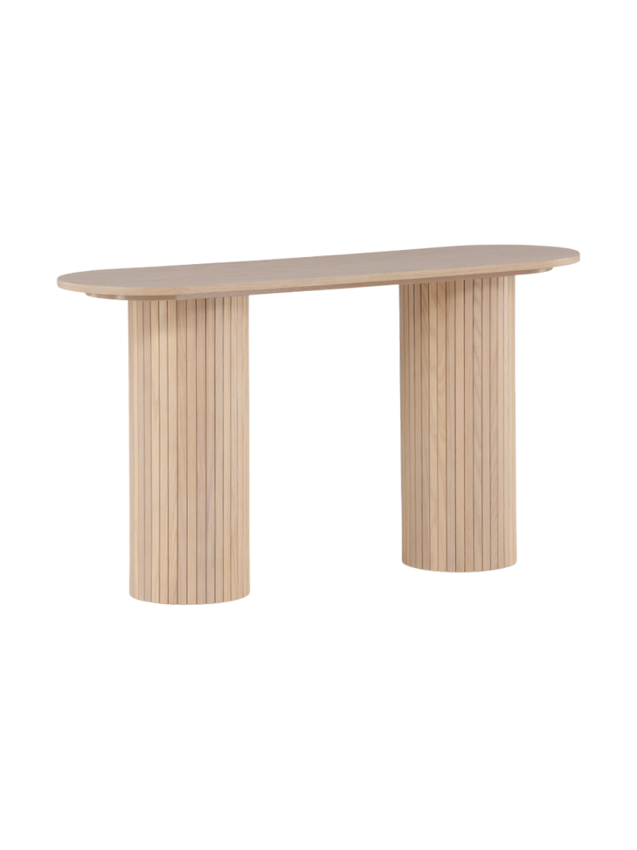
Ovale Design Konsole „Bianca“ - Natural