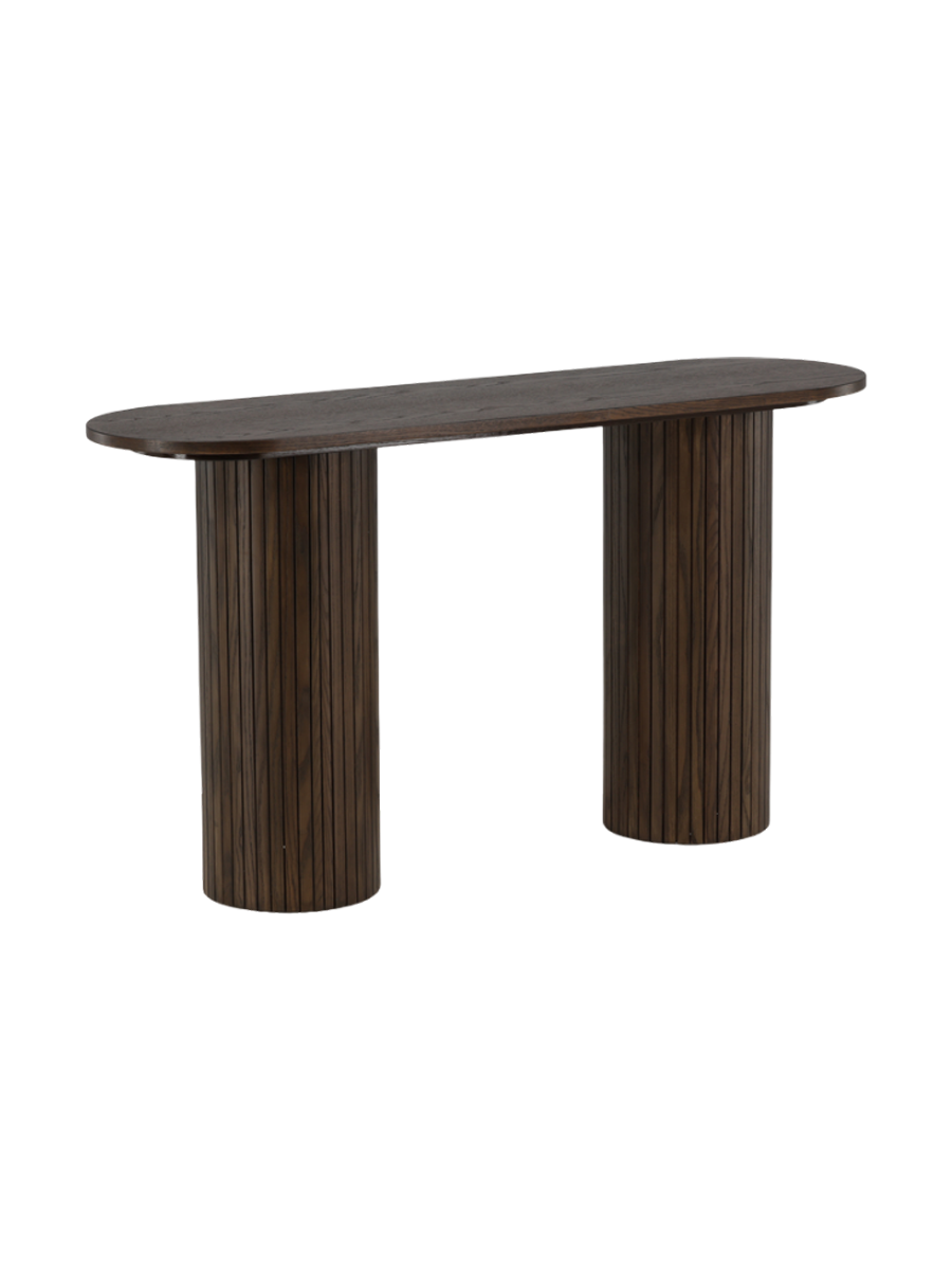 
Ovale Design Konsole „Bianca“ - Mocca