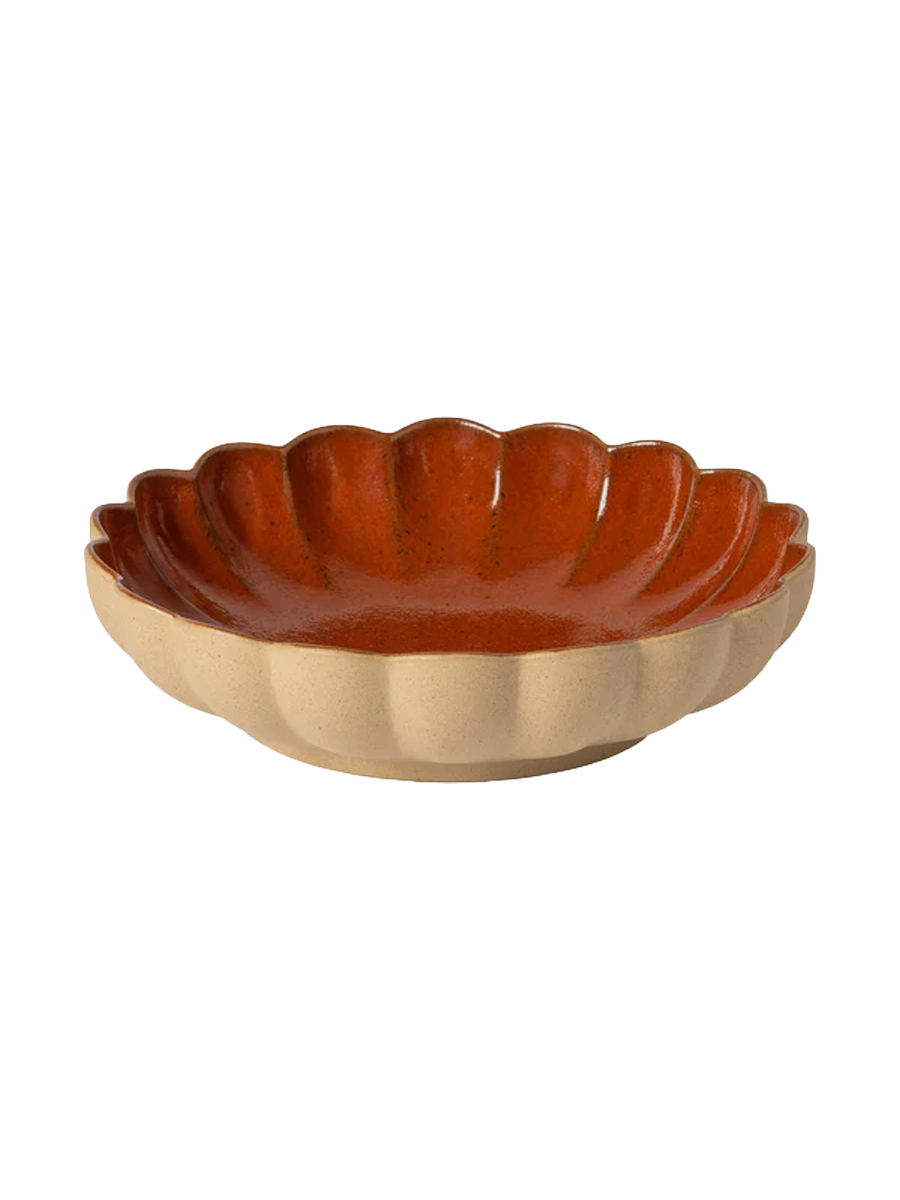 
Handmade Soup & Pasta Plate "Marrakesh II" - Cinnamon