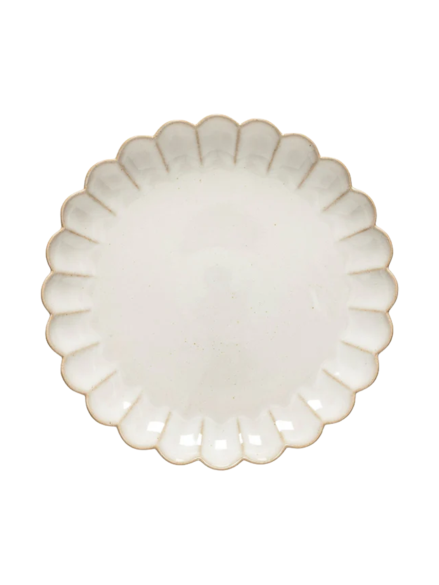 
Handmade Dinner Plate "Marrakesh" - White Sand