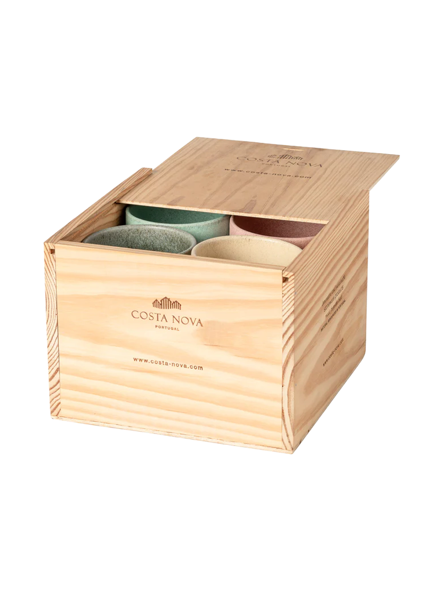 
Handcrafted Lungo Mug Gift Set "Arenito" (8-piece, assorted)