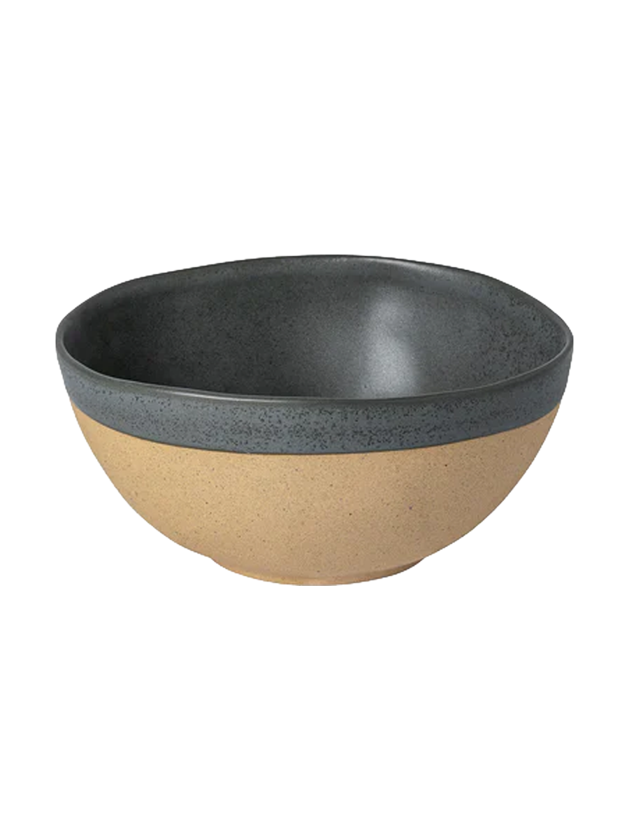 
Handmade Latte Bowl "Arenito" - Charcoal Grey