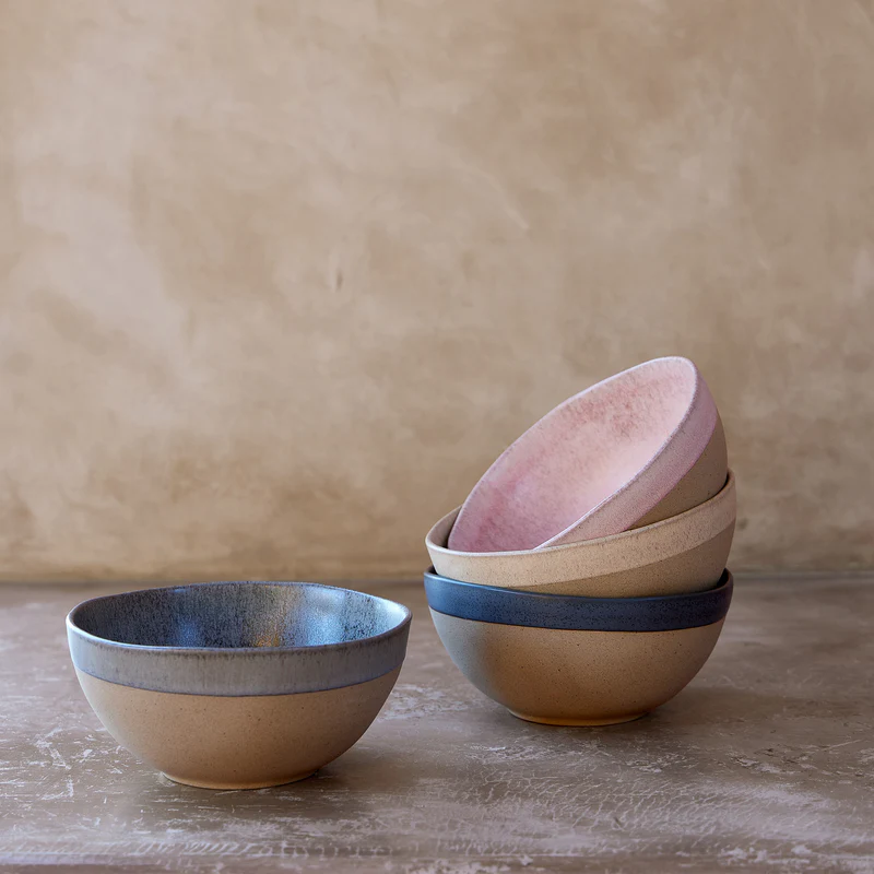 
Handmade Latte Bowl "Arenito" - Sage Green