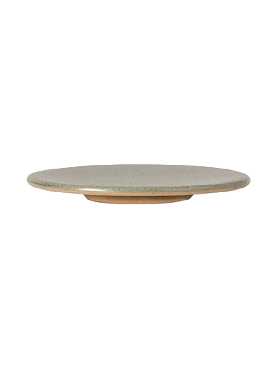 
Handmade Bread and Appetizer Plate "Arenito" - Sage Green