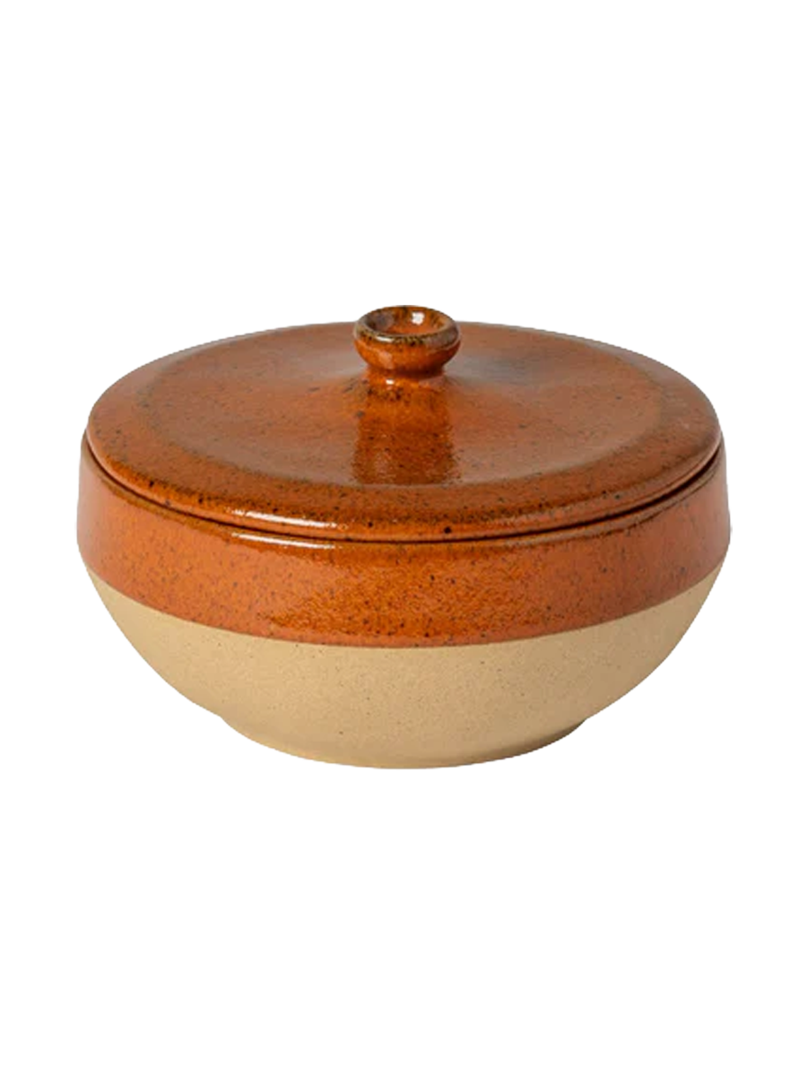 
Hand-crafted, small casserole "Marrakesh" - Cinnamon / Large