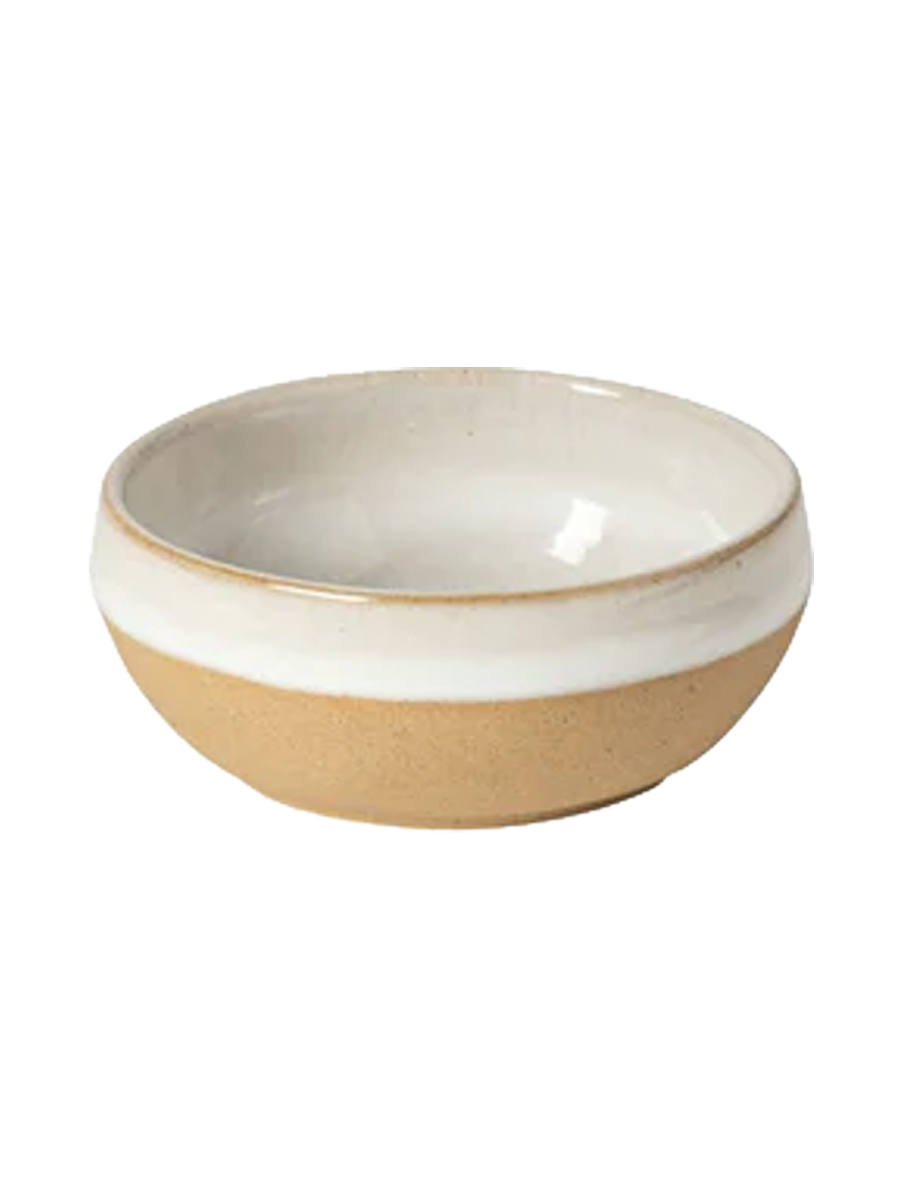 
Handcrafted Dip & Snack Bowl "Marrakesh" - White Sand