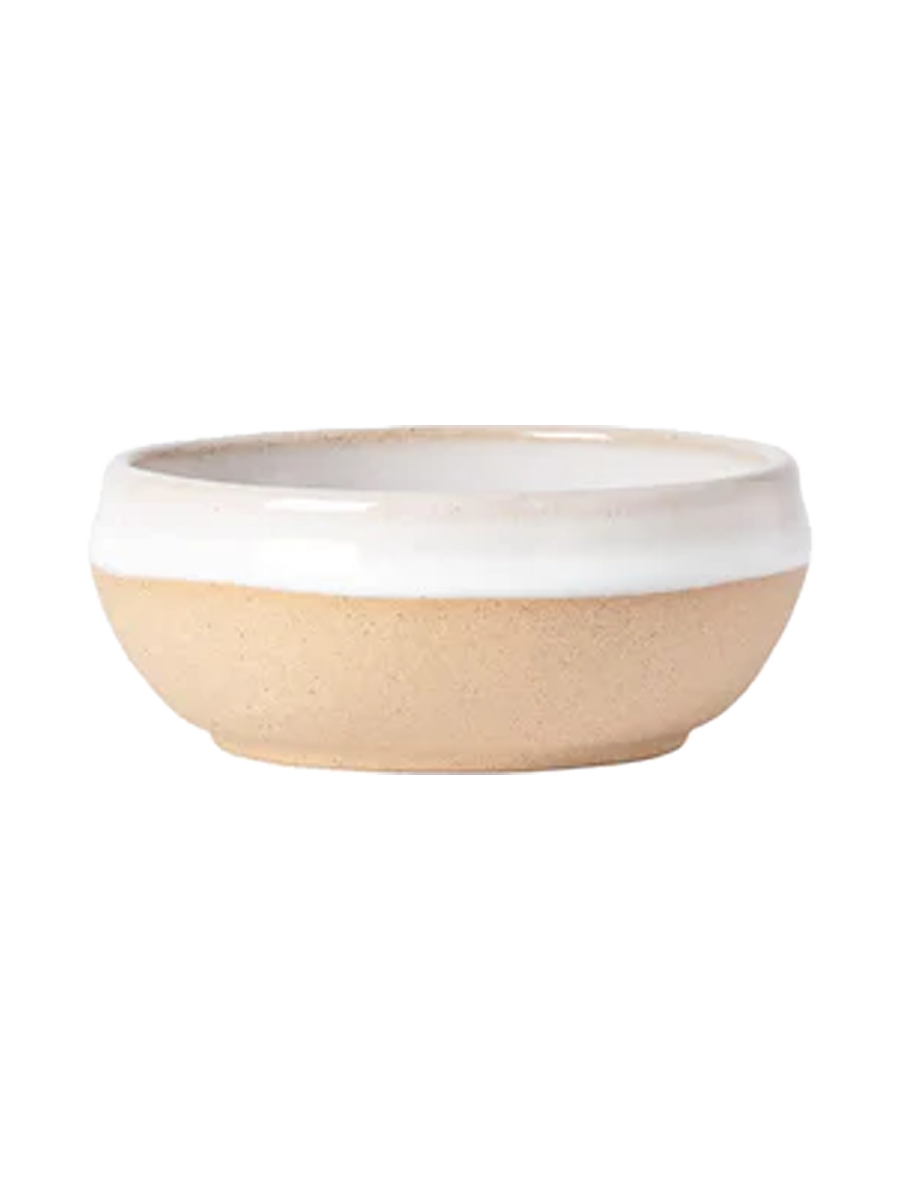 
Handcrafted Dip & Snack Bowl "Marrakesh" - White Sand