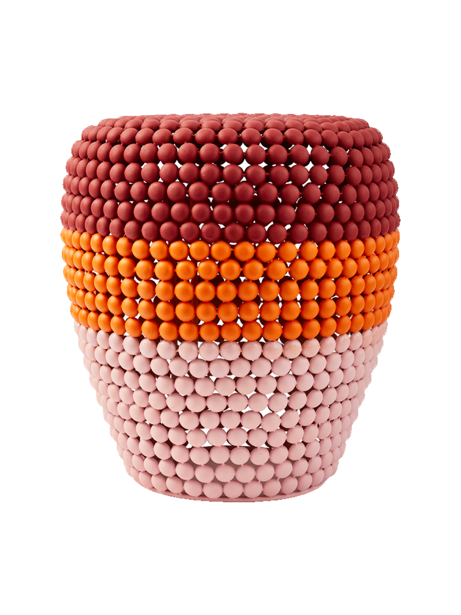 
Tabouret et table d'appoint design faits à la main « Dot » - Multicolore 4