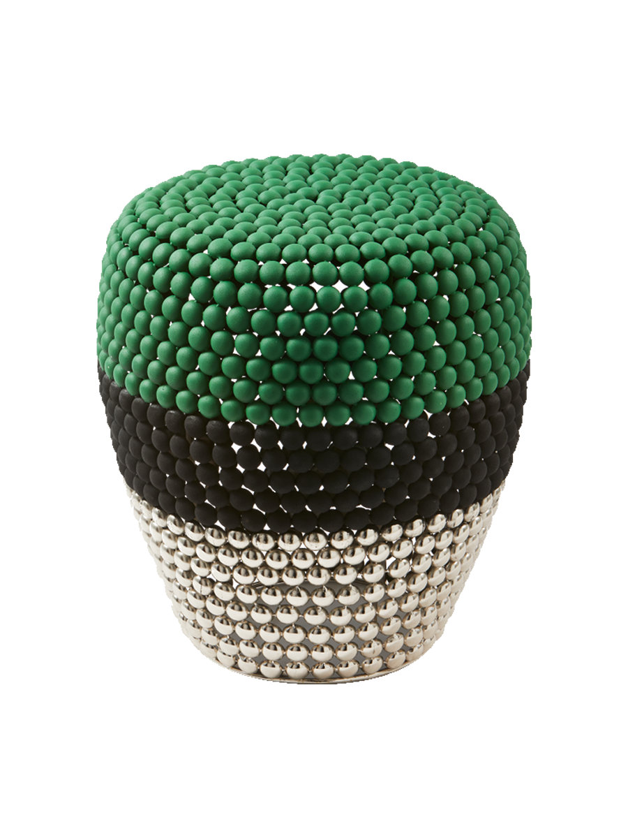 
Tabouret et table d'appoint design faits à la main « Dot » - Multicolore 3