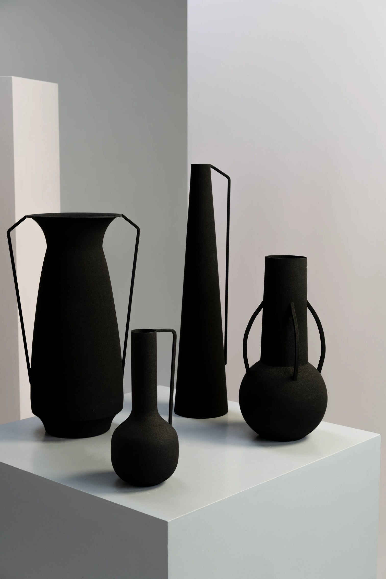 
Design Vasen-Set „Roman“ - Schwarz