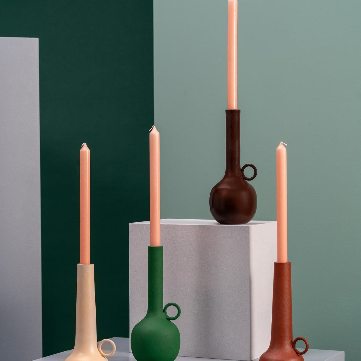 
Portacandele di design „Spartan“ - Verde