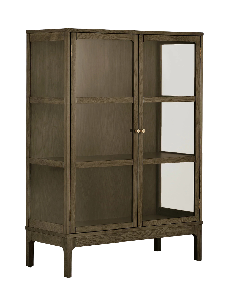 
Highboard in legno di design «Zamora», a 2 ante - Rovere Marrone scuro