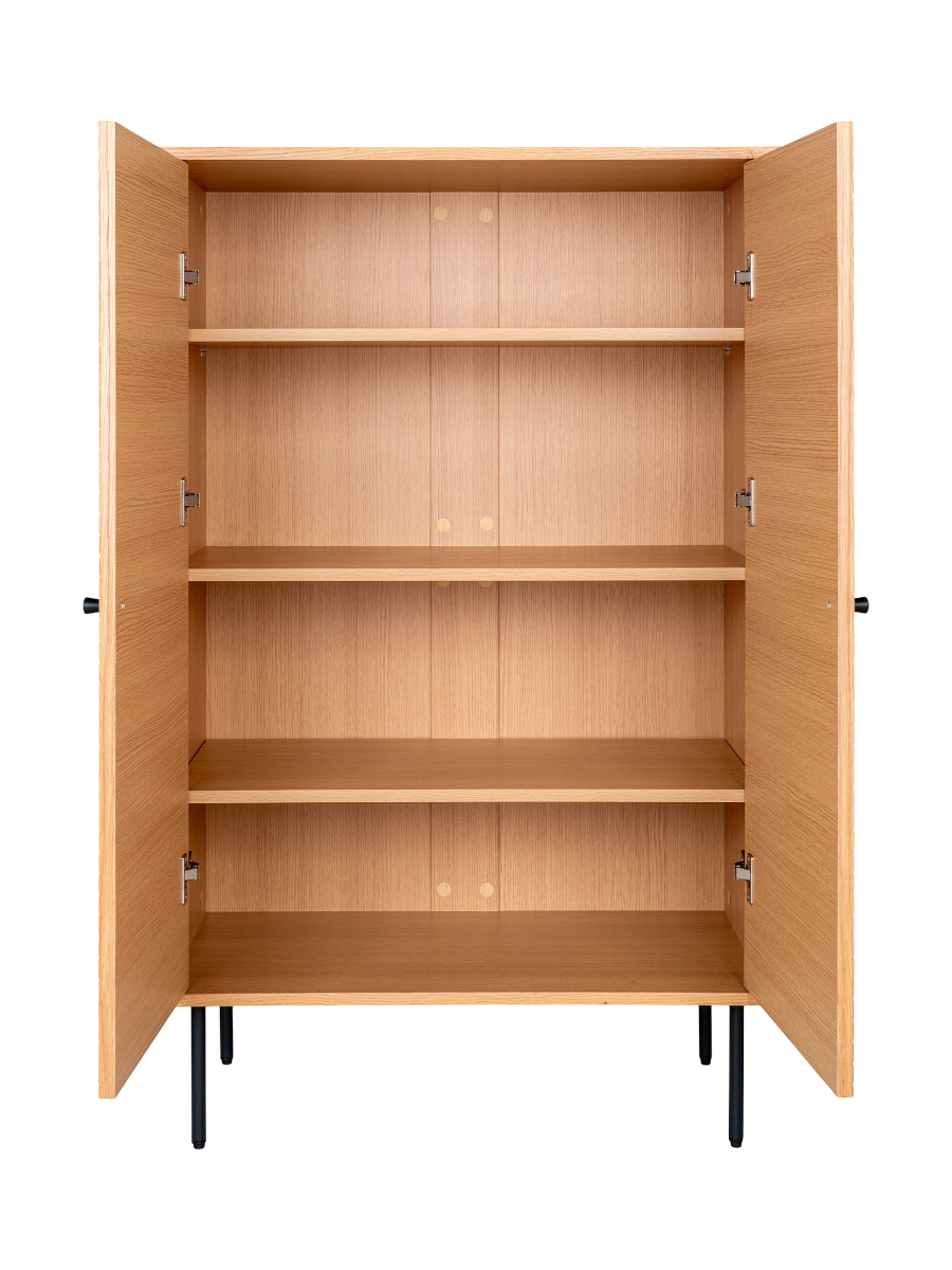 
Design Highboard „Nokia“ 2-türig - Eiche Natural