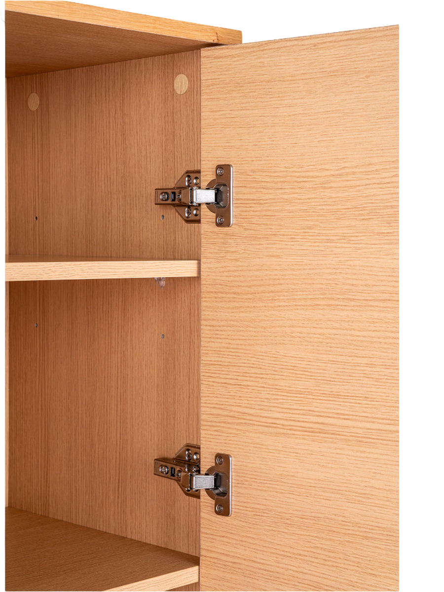 
Design Highboard „Nokia“ 2-türig - Eiche Natural