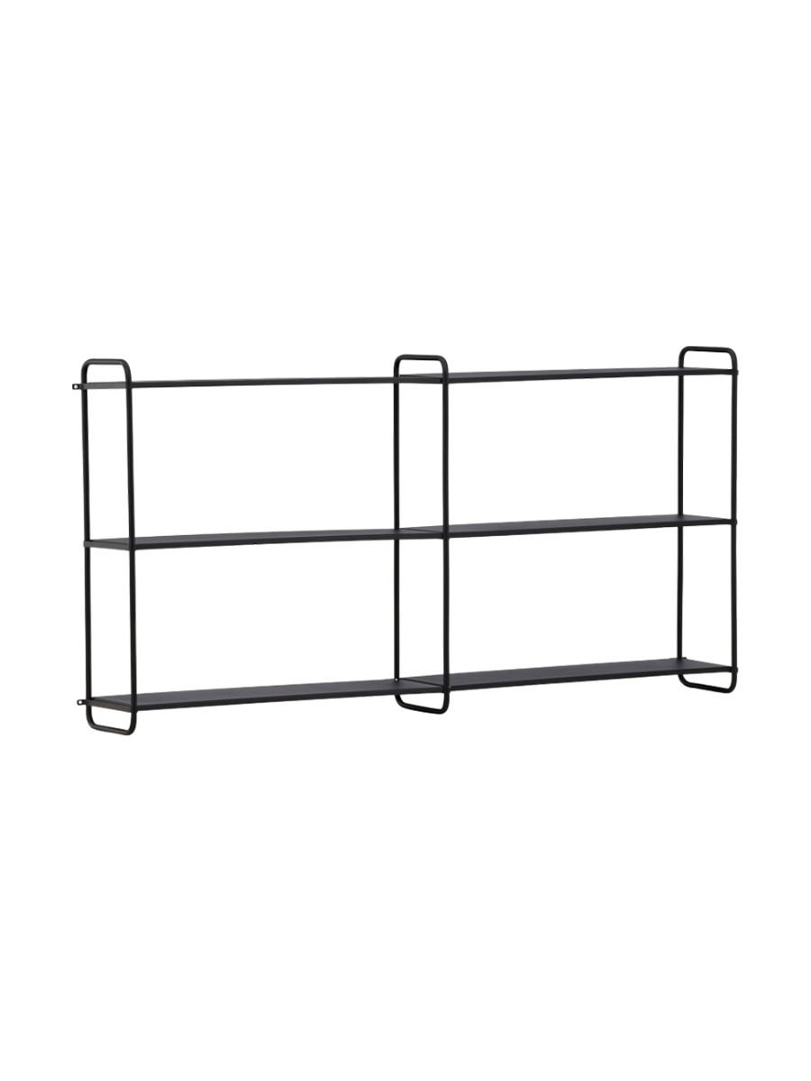 
Étagère murale design « Lyon » 63 x 122 cm, noire