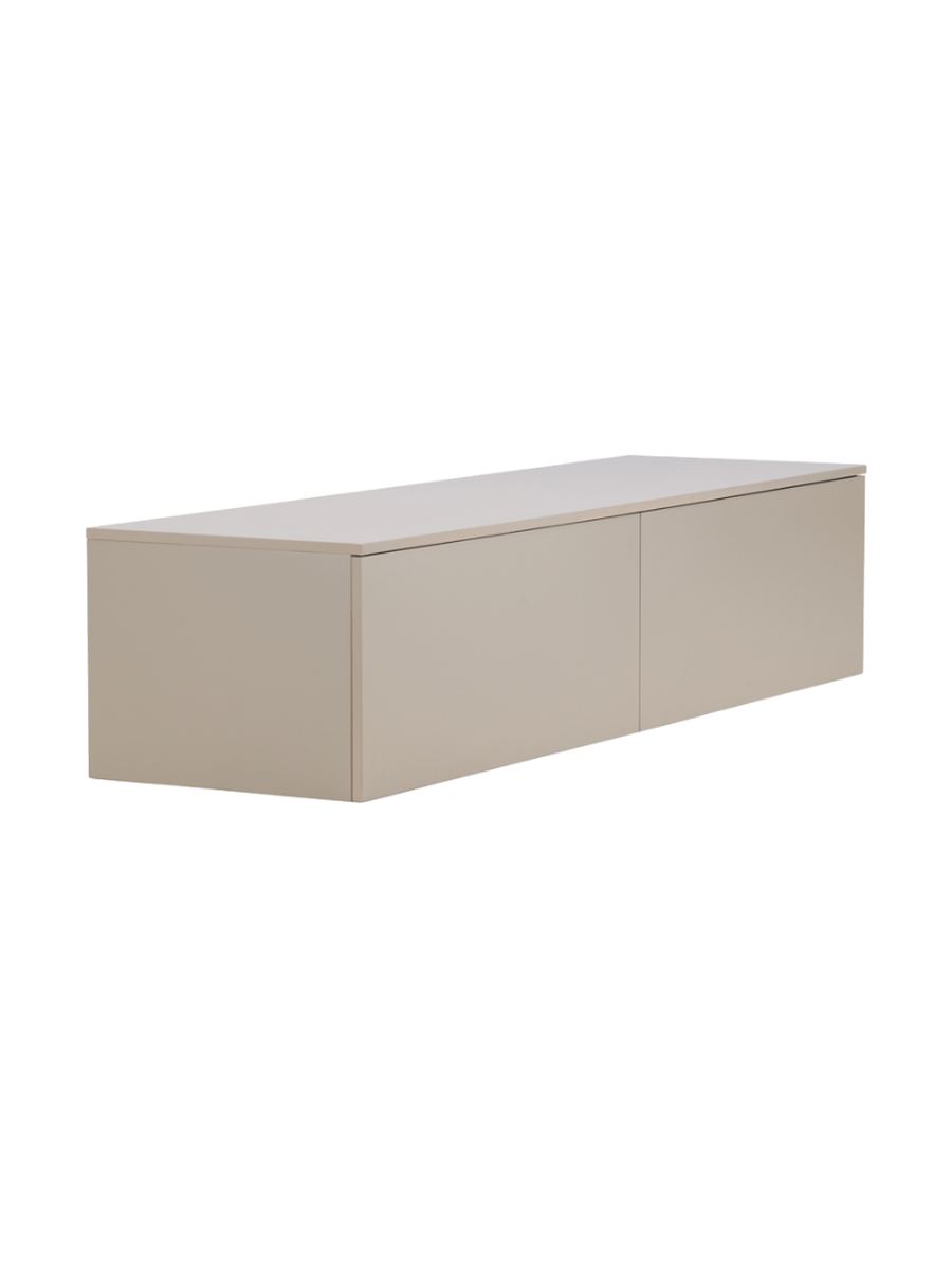 
Wandhängendes Design Lowboard „Friham“ - Beige