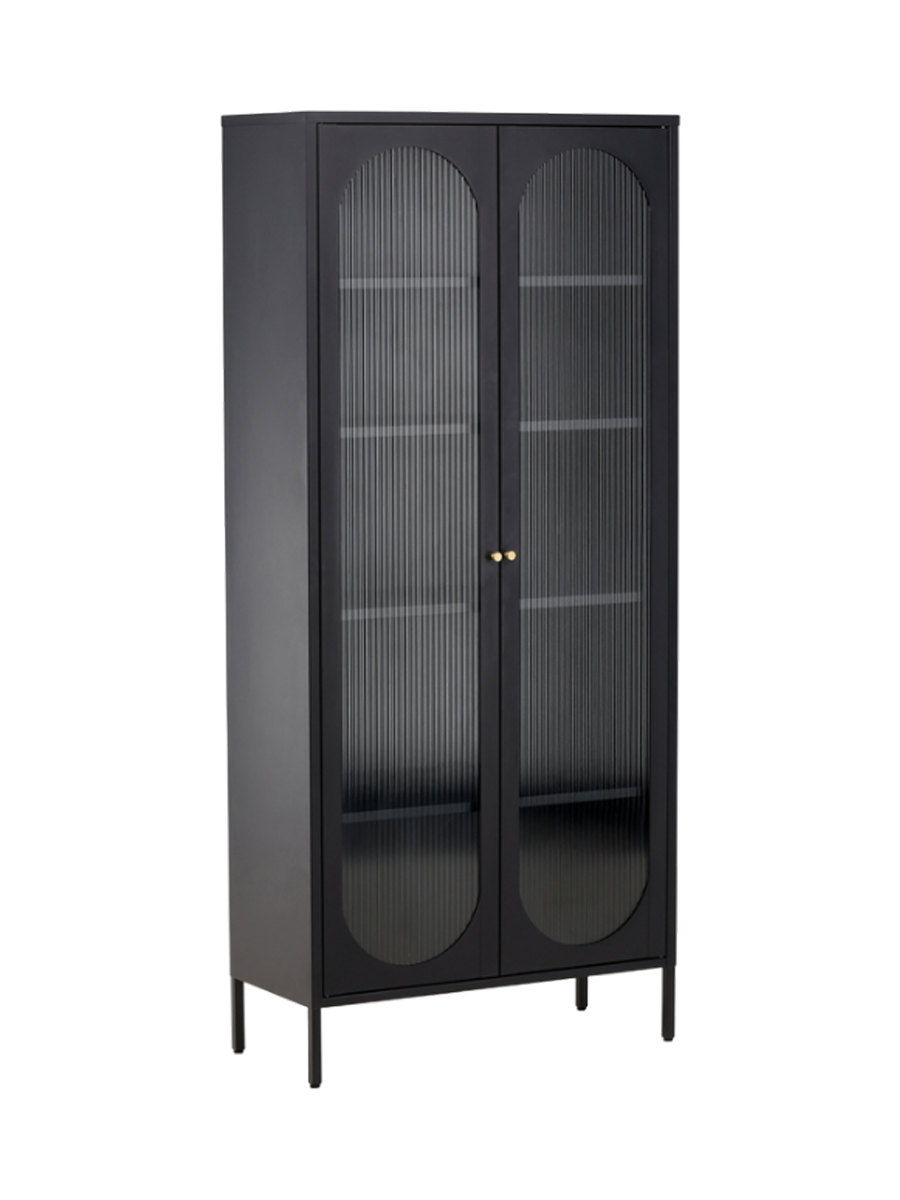 
"Lima" Metal Display Cabinet - Black